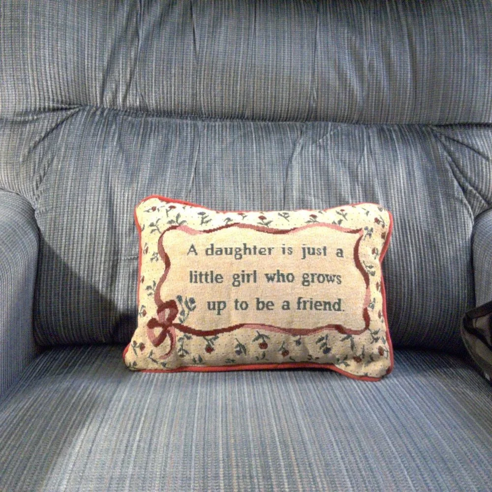 Daughter Friend throw pillow